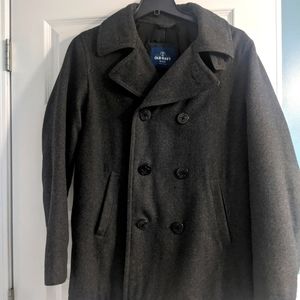 Charcoal gray wool peacoat. Men's Medium or woman's Large